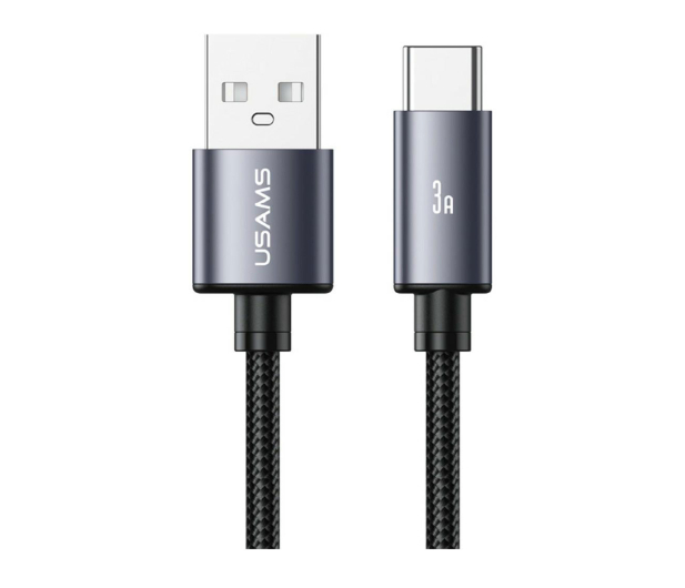 USAMS Kabel U91 18W USB-C do USB-A 1m stalowy - 1569128 - zdjęcie